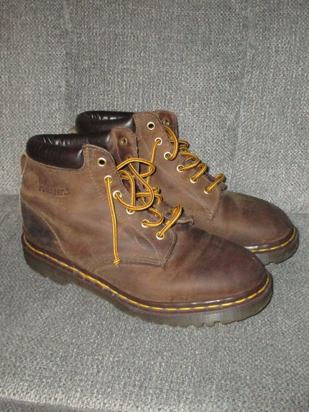 Dr. Martens Brown Ankle Work Boots 9